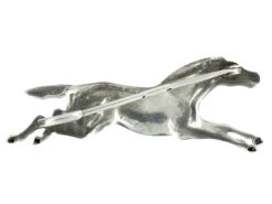 French Silver, Enamel & Paste Brooch Of A Galloping Horse 7 French Silver, Enamel & Paste Brooch Of A Galloping Horse -Antique Jewellery Company DSC03373 1