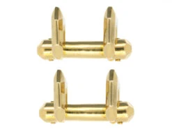 French 18ct Gold Hinged Cufflinks -Antique Jewellery Company DSC03401