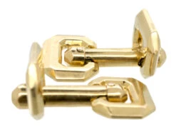 French 18ct Gold Hinged Cufflinks -Antique Jewellery Company DSC03403 1