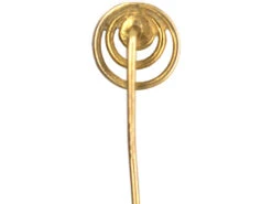 Edwardian 15ct Gold & Diamond Two Circle Tie Pin 9 Edwardian 15ct Gold & Diamond Two Circle Tie Pin -Antique Jewellery Company DSC03405