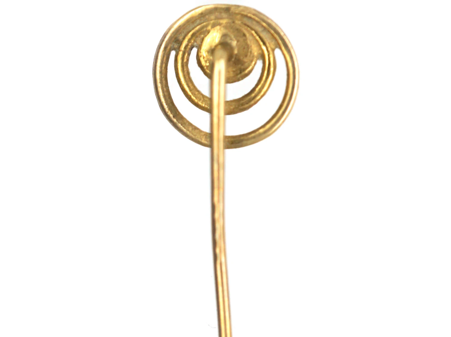 Edwardian 15ct Gold & Diamond Two Circle Tie Pin 6 Edwardian 15ct Gold & Diamond Two Circle Tie Pin - Image 4