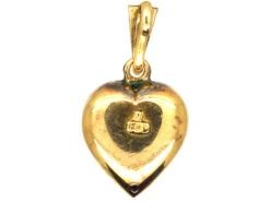 Edwardian 15ct Gold Heart Shaped Pendant Set With Natural Split Pearls 7 Edwardian 15ct Gold Heart Shaped Pendant Set With Natural Split Pearls -Antique Jewellery Company DSC03409 copy