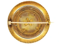 Victorian 15ct Gold Brooch & Earrings Set In Original Case 16 Victorian 15ct Gold Brooch & Earrings Set In Original Case -Antique Jewellery Company DSC03414