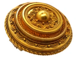 Victorian 15ct Gold Brooch & Earrings Set In Original Case 17 Victorian 15ct Gold Brooch & Earrings Set In Original Case -Antique Jewellery Company DSC03416