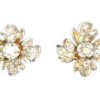 Victorian Diamond Flower Cluster Earrings 1 Victorian Diamond Flower Cluster Earrings -Antique Jewellery Company DSC03431 copy