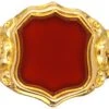 Victorian 15ct Gold & Carnelian Shield Shaped Signet Ring 2 Victorian 15ct Gold & Carnelian Shield Shaped Signet Ring -Antique Jewellery Company DSC03437 scaled 1