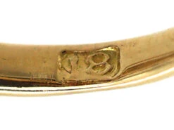 Edwardian 18ct Gold, Sapphire & Rose Diamond Open Cluster Ring -Antique Jewellery Company DSC03442