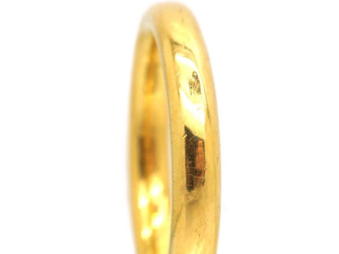 Edwardian 22ct Gold Wedding Ring Assayed In 1918 4 Edwardian 22ct Gold Wedding Ring Assayed In 1918 - Image 2