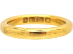 Edwardian 22ct Gold Wedding Ring Assayed In 1918 11 Edwardian 22ct Gold Wedding Ring Assayed In 1918 -Antique Jewellery Company DSC03566