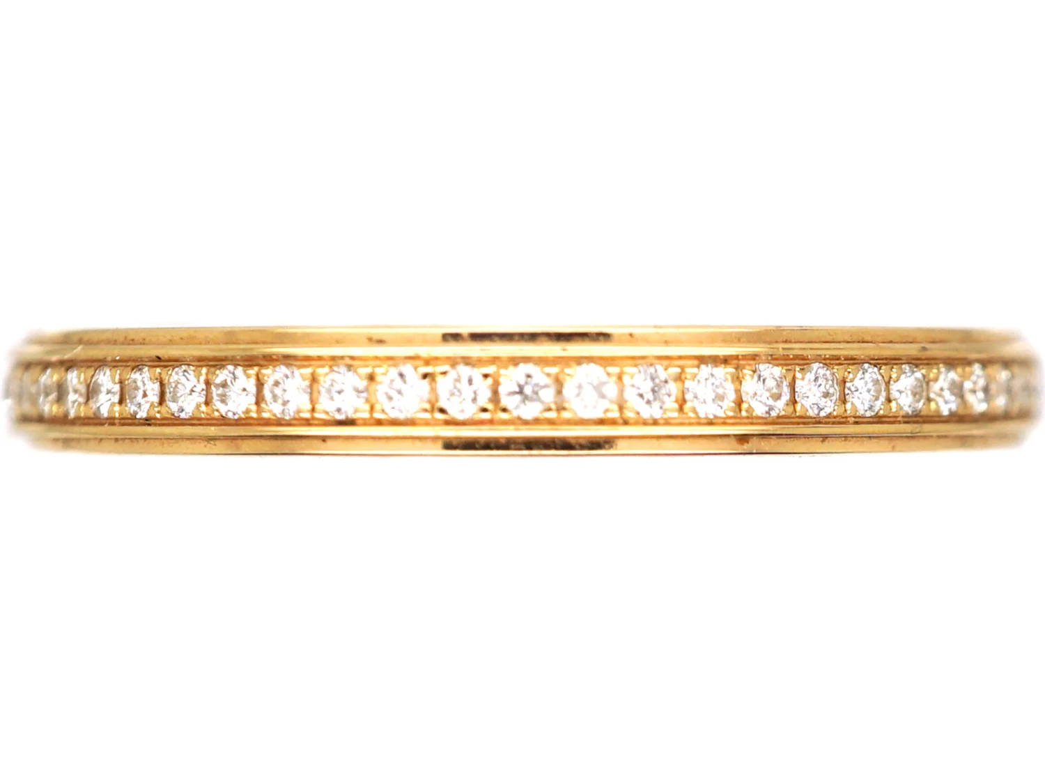 Cartier 18ct Gold, Diamond Eternity Ring In Original Case 3 Cartier 18ct Gold, Diamond Eternity Ring In Original Case