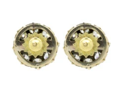 Natural Pearl & Diamond Cluster Earrings 6 Natural Pearl & Diamond Cluster Earrings -Antique Jewellery Company DSC03584