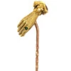 Georgian 15ct Gold Hand Tie Pin Set With An Emerald