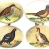 Mid 20th Century 9ct Gold & Enamel Cufflinks Of Game Birds By Cropp & Farr 2 Mid 20th Century 9ct Gold & Enamel Cufflinks Of Game Birds By Cropp & Farr -Antique Jewellery Company DSC03594 scaled 1