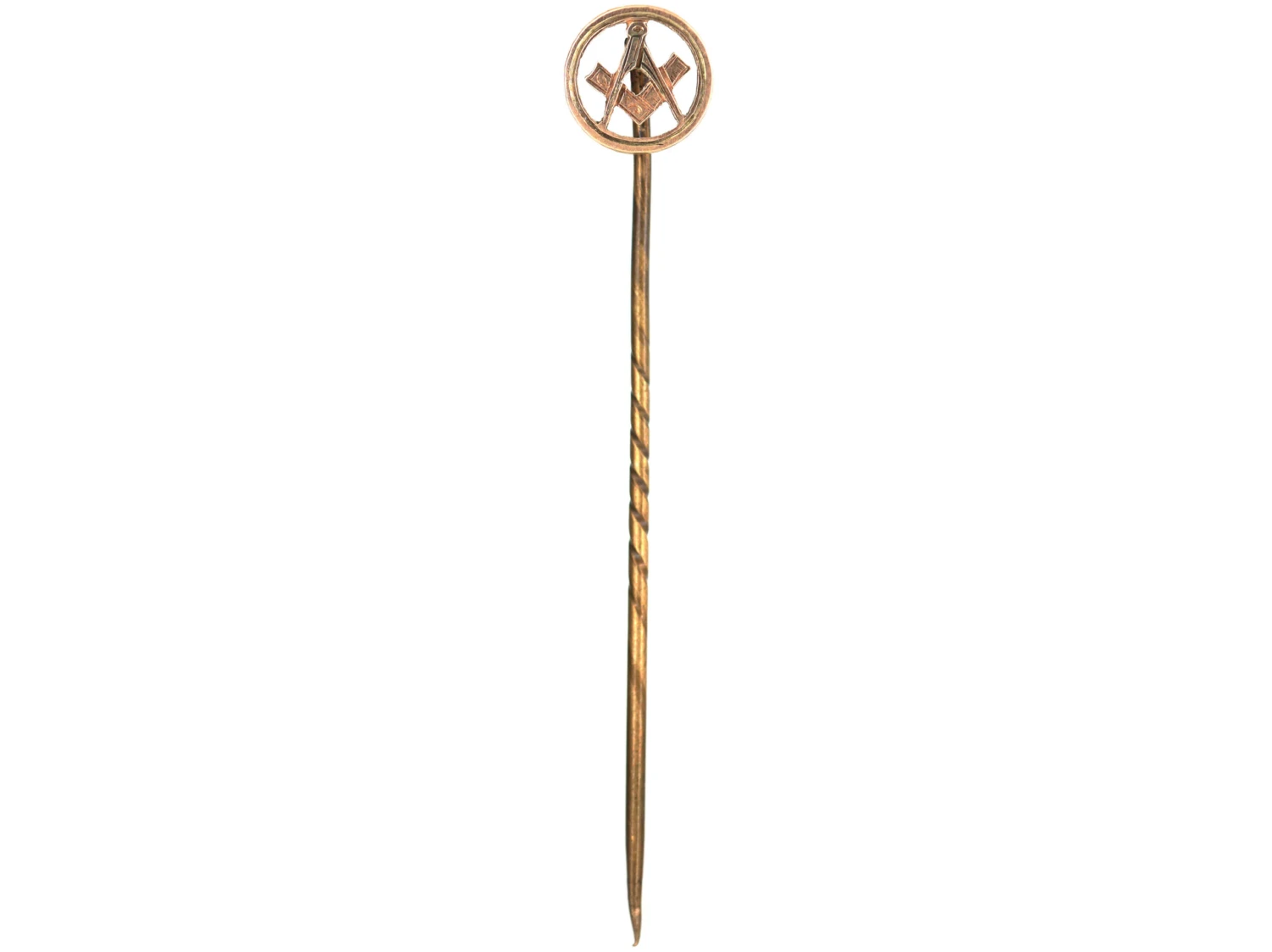 9ct Gold Masonic Tie Pin 4 9ct Gold Masonic Tie Pin - Image 2