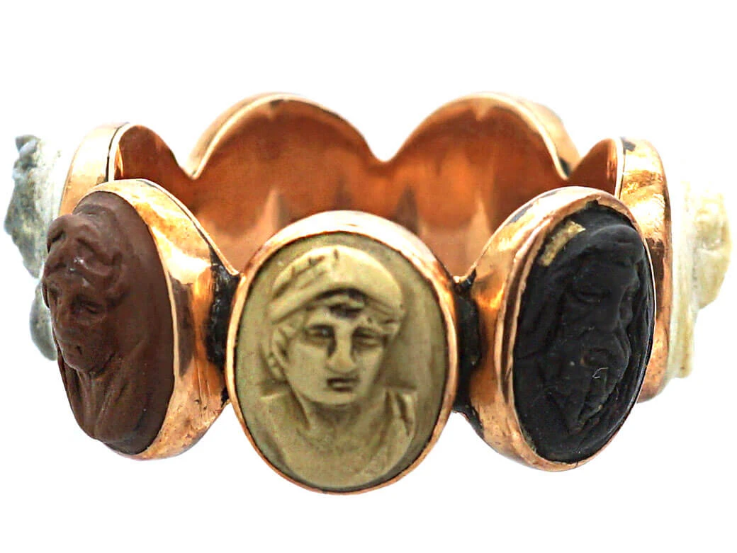 Early 19th Century Grand Tour Lava Ring 8 Early 19th Century Grand Tour Lava Ring - Image 6