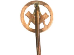 9ct Gold Masonic Tie Pin 9 9ct Gold Masonic Tie Pin -Antique Jewellery Company DSC03621