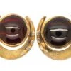 Victorian 15ct Gold Horseshoe Earrings Set With Cabochon Garnets 2 Victorian 15ct Gold Horseshoe Earrings Set With Cabochon Garnets -Antique Jewellery Company DSC03652 scaled 1
