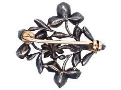 Georgian Emerald, Ruby, Diamond & Topaz Giardinetti Brooch -Antique Jewellery Company DSC03655