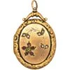 Edwardian 9ct Gold Oval Locket With Flower Motif Set With Garnets, Peridot & Natural Split Pearls 2 Edwardian 9ct Gold Oval Locket With Flower Motif Set With Garnets, Peridot & Natural Split Pearls -Antique Jewellery Company DSC03670 scaled 1