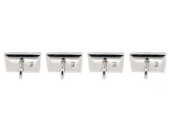 Art Deco 9ct White Gold & Sapphire Cufflinks Studs & Buttons Set In Original Case 11 Art Deco 9ct White Gold & Sapphire Cufflinks Studs & Buttons Set In Original Case -Antique Jewellery Company DSC03718