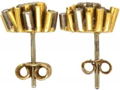 18ct White & Yellow Gold & Diamond Earrings Designed By Gilian Packard 7 18ct White & Yellow Gold & Diamond Earrings Designed By Gilian Packard -Antique Jewellery Company DSC03725 scaled 1