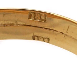 Edwardian 18ct Gold Double Snake Ring Set With A Ruby & A Diamond -Antique Jewellery Company DSC03736