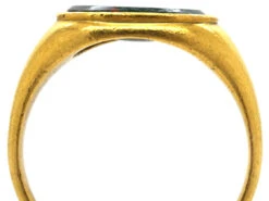 Georgian 18ct Gold Bloodstone Signet Ring With Bird & Envelope Intaglio 10 Georgian 18ct Gold Bloodstone Signet Ring With Bird & Envelope Intaglio -Antique Jewellery Company DSC03749