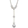 Art Deco Platinum & Diamond Drop Necklace In Original Case 1 Art Deco Platinum & Diamond Drop Necklace In Original Case -Antique Jewellery Company DSC03783