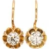 Early 20th Century 18ct Gold Claw Set Solitaire Diamond Earrings -Antique Jewellery Company DSC03786 scaled 1