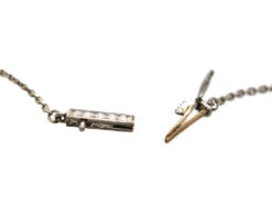 Art Deco Platinum & Diamond Drop Necklace In Original Case -Antique Jewellery Company DSC03789