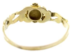18ct Gold Late Georgian Gem Set Posy Ring -Antique Jewellery Company DSC03827