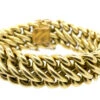 French 18ct Gold Wide Woven Curb Bracelet 1 French 18ct Gold Wide Woven Curb Bracelet -Antique Jewellery Company DSC03852