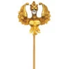 French 18ct Gold & Rose Diamond Griffin Tie Pin -Antique Jewellery Company DSC03921
