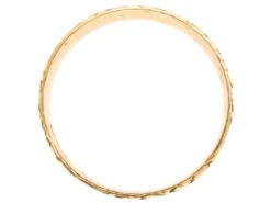 Edwardian 18ct Gold Large Wedding Ring Engraved With Ivy & Hearts 15 Edwardian 18ct Gold Large Wedding Ring Engraved With Ivy & Hearts -Antique Jewellery Company DSC03952 1