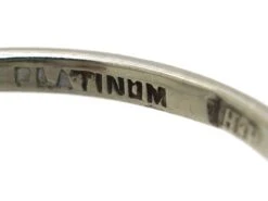 Edwardian Platinum, Emerald & Diamond Cluster Ring With Diamond Set Shoulders 14 Edwardian Platinum, Emerald & Diamond Cluster Ring With Diamond Set Shoulders -Antique Jewellery Company DSC03954 scaled 1