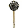 Art Deco Silver, Black Enamel & Paste Tie Pin 2 Art Deco Silver, Black Enamel & Paste Tie Pin -Antique Jewellery Company DSC03973