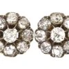 Victorian 18ct Gold Diamond Cluster Earrings 1 Victorian 18ct Gold Diamond Cluster Earrings -Antique Jewellery Company DSC03980 scaled 1