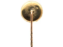 Georgian 15ct Gold Garnet Cabochon Tie Pin -Antique Jewellery Company DSC04000