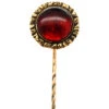 Georgian 15ct Gold Garnet Cabochon Tie Pin 1 Georgian 15ct Gold Garnet Cabochon Tie Pin -Antique Jewellery Company DSC04001