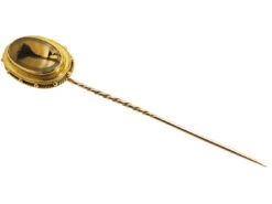 Victorian 18ct Gold & Dendritic Agate Tie Pin 8 Victorian 18ct Gold & Dendritic Agate Tie Pin -Antique Jewellery Company DSC04012