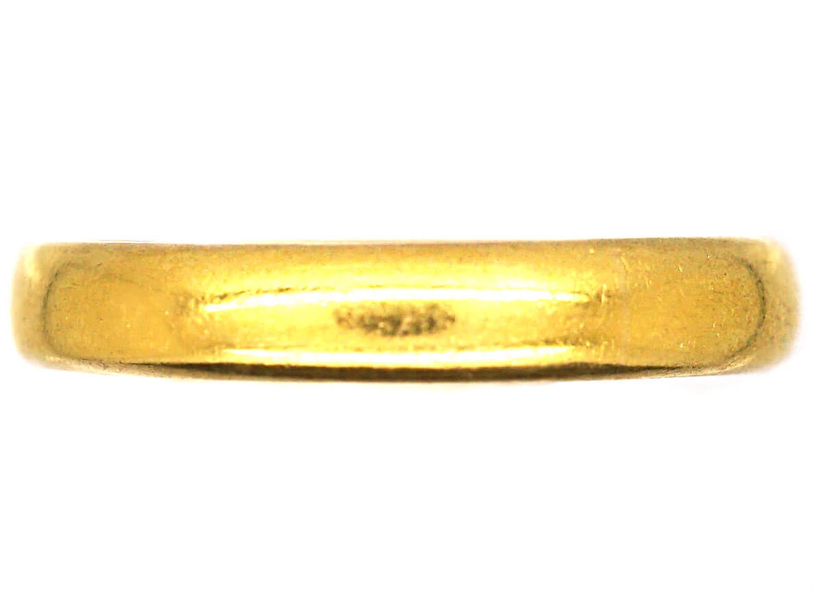 22ct Gold Wedding Ring Assayed In 1926 3 22ct Gold Wedding Ring Assayed In 1926