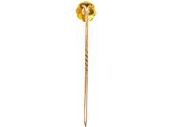Edwardian 15ct Gold & Natural Split Pearl Cluster Tie Pin 9 Edwardian 15ct Gold & Natural Split Pearl Cluster Tie Pin -Antique Jewellery Company DSC04130 1