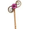 Edwardian 15ct Gold, Ruby & Diamond Tie Pin 1 Edwardian 15ct Gold, Ruby & Diamond Tie Pin -Antique Jewellery Company DSC04134 1