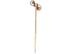 Edwardian 15ct Gold, Ruby & Diamond Tie Pin -Antique Jewellery Company DSC04138