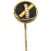 Victorian 18ct Gold Onyx & Natural Split Pearl Tie Pin 2 Victorian 18ct Gold Onyx & Natural Split Pearl Tie Pin -Antique Jewellery Company DSC04211