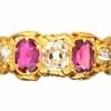 Early 19th Century 18ct Gold, Ruby & Diamond Five Stone Ring 1 Early 19th Century 18ct Gold, Ruby & Diamond Five Stone Ring -Antique Jewellery Company DSC04213 scaled 1