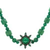 Green Chalcedony & Silver Necklace Attributed To Sybil Dunlop -Antique Jewellery Company DSC04268