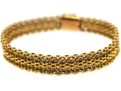 Edwardian 15ct Gold Ornate Articulated Bracelet 9 Edwardian 15ct Gold Ornate Articulated Bracelet -Antique Jewellery Company DSC04279 scaled 1