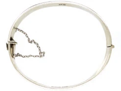 1970s Silver Engraved Bangle 12 1970s Silver Engraved Bangle -Antique Jewellery Company DSC042861