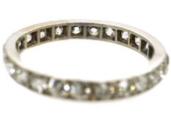 Platinum & Diamond Eternity Ring 16 Platinum & Diamond Eternity Ring -Antique Jewellery Company DSC04426